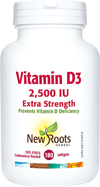 Vitamin D3 2,500 IU Extra Strength (Softgels)