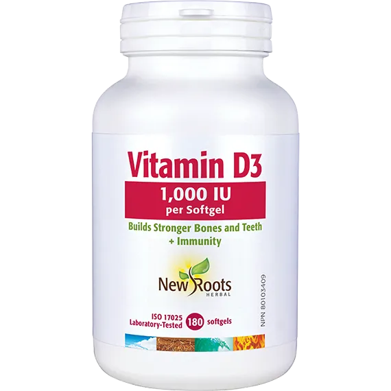 Vitamin D3 1,000 IU per Softgel